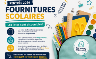 Fournitures scolaires – Rentrée 2026