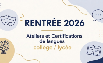 Rentrée 2026 : Ateliers et Certifications de langues