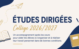 Études dirigées – Collège : Informations